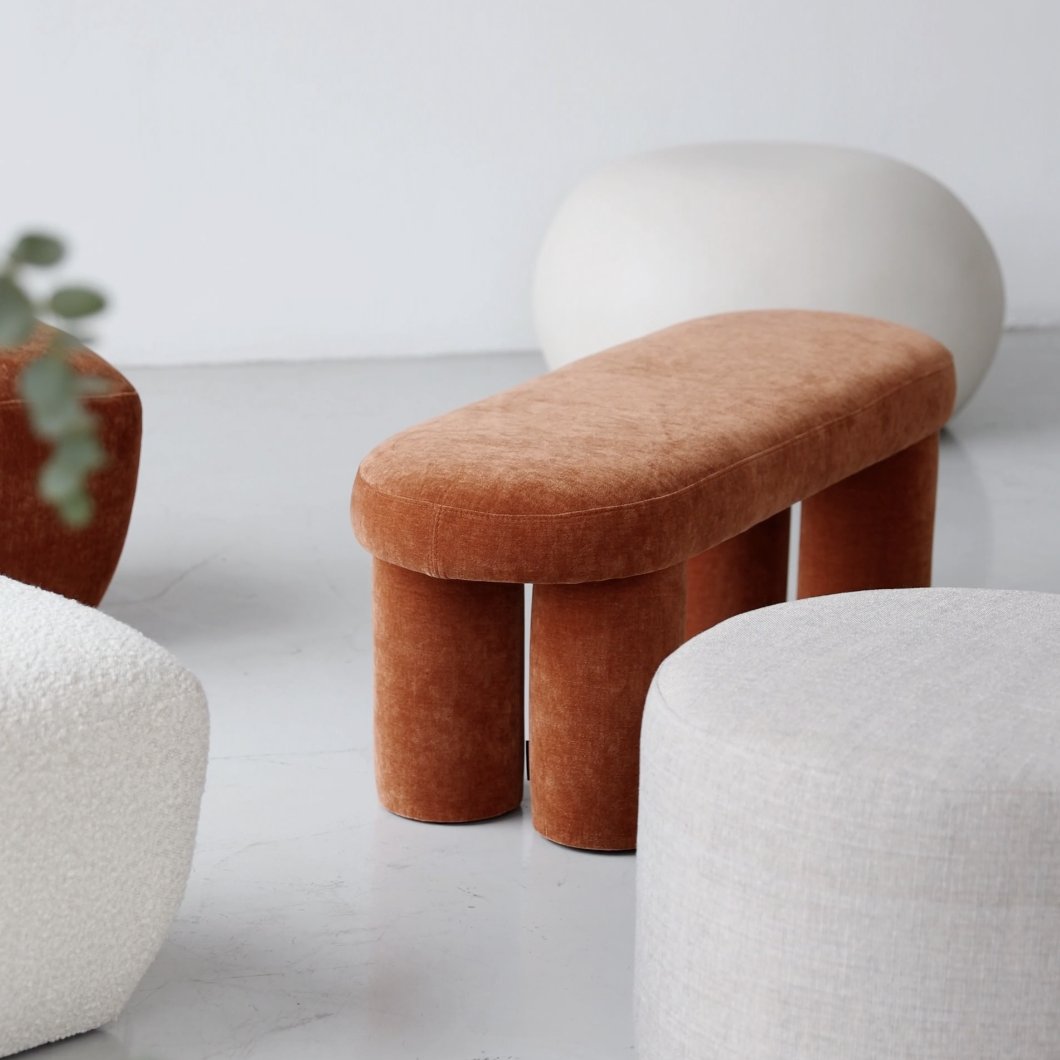 Modern Danish Ottomans, Poufs and footrests.  Authentic Danish designs available now in South Africa