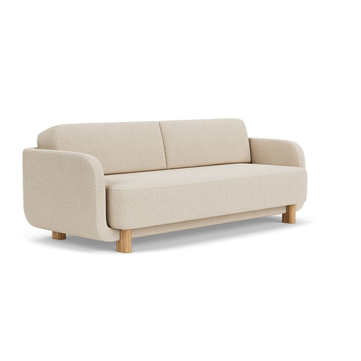 Clara Sleeper Couch, Pasha Dune, Oak Soap