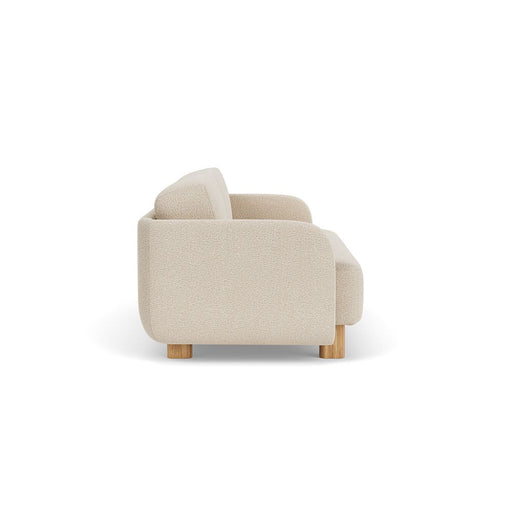Clara Sleeper Couch, Pasha Dune, Oak Soap