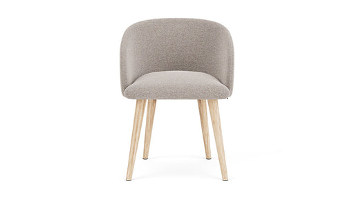 Rosa Dining Chair, Agnes Brown, Oak Soap Legs