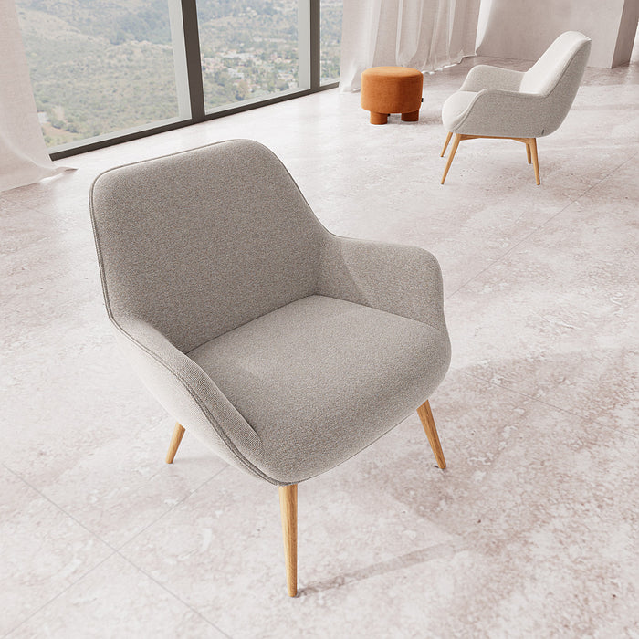 Oscar Chair, Agnes Brown, Oak Soap Legs