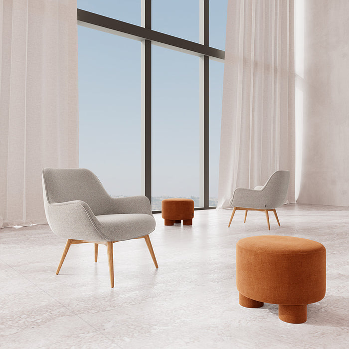 Oscar Chair, Agnes Brown, Oak Soap Legs