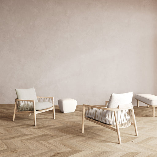 Enzo Chair, Maya Cream, Oak Soap Frame