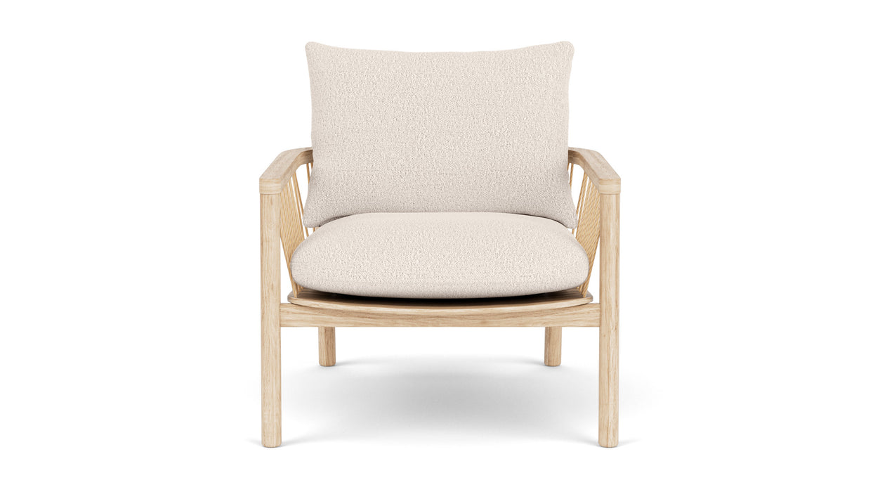 Enzo Chair, Maya Cream, Oak Soap Frame
