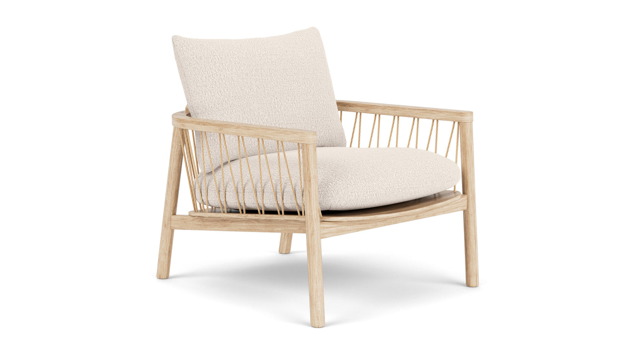 Enzo Chair, Maya Cream, Oak Soap Frame