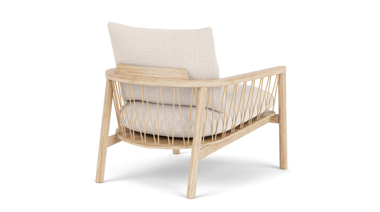 Enzo Chair, Maya Cream, Oak Soap Frame