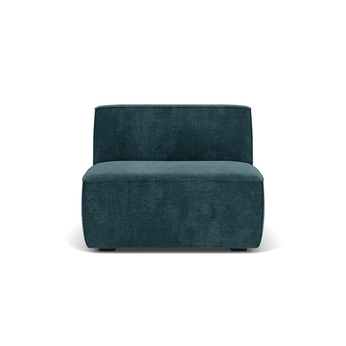 Dane 1 Seater Center Couch, Danny Dusty Blue