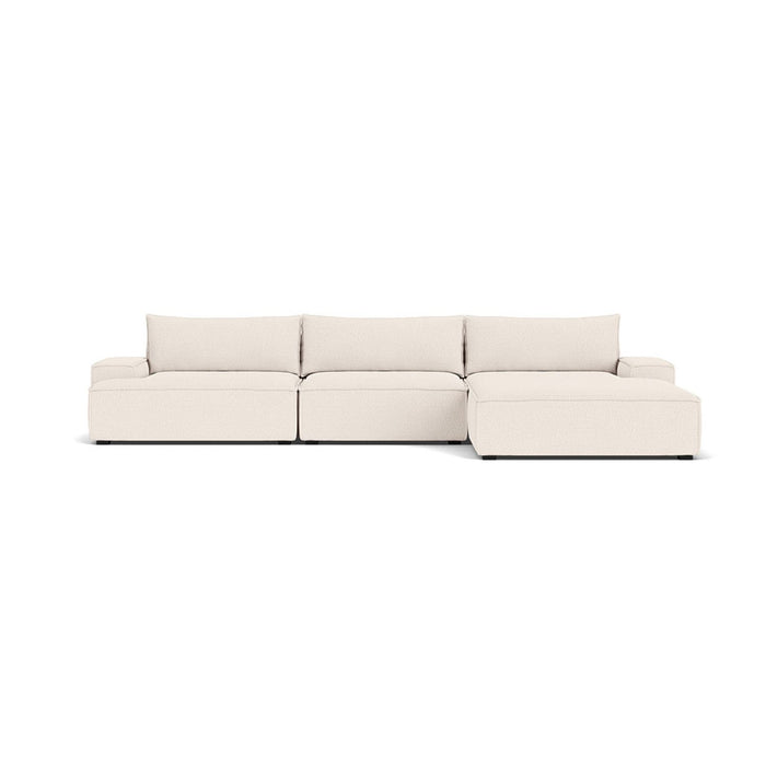 Daphne 3 Seater Chaise Right, Maya Cream