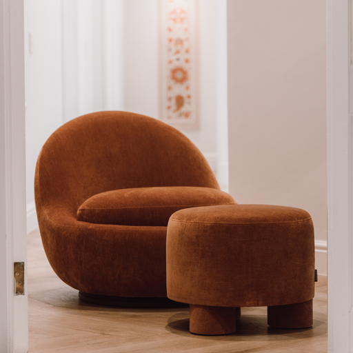 Faith Pouf, Moss Rust