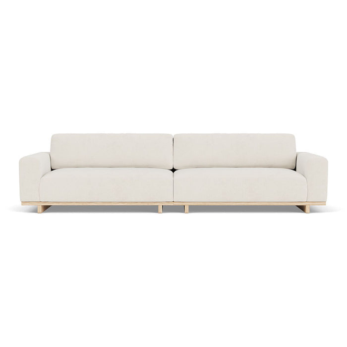 Aya 4-seater Couch, Free Dune, Oak Soap Legs