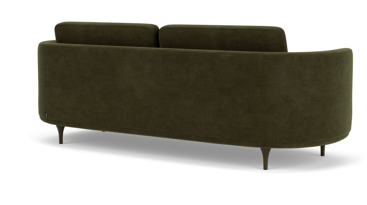Elinor 3 Seater, Moss Olive, Oak Legs