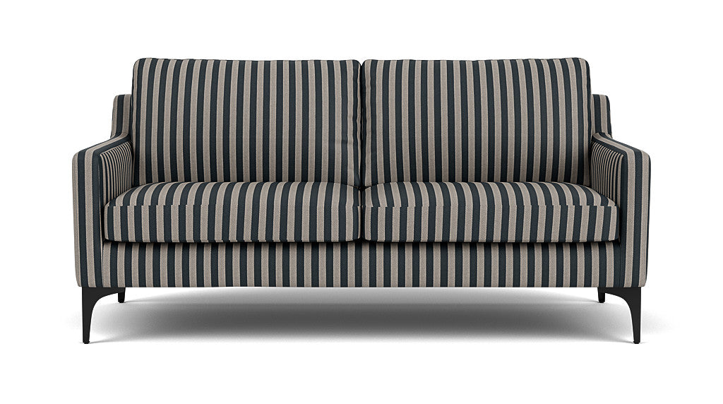 Anna 2-Seater Sofa, Straight Latte Black