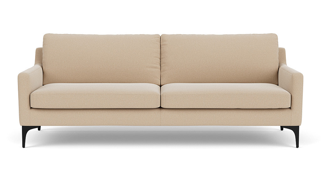 Anna 3-Seater Couch, Form Cream, Black Legs