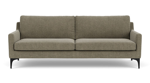 Anna 3-Seater Couch, Free Sage, Black Legs