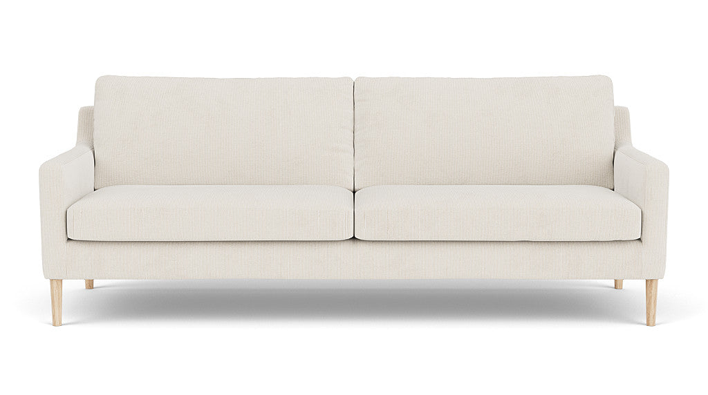 Anna 3-Seater Couch, Free Dune, Oak Soap Legs