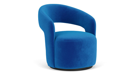 Judi Chair, Velour Lux Blue