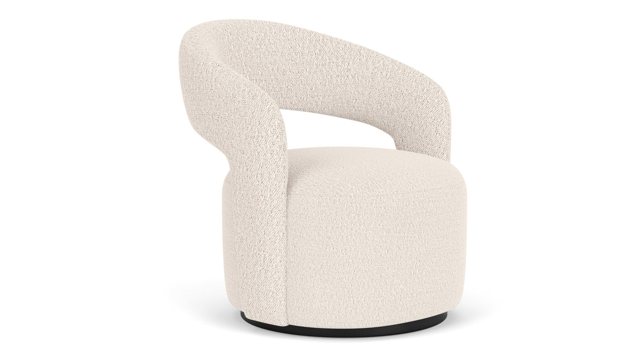 Judi Chair, Maya Cream, Swivel Base