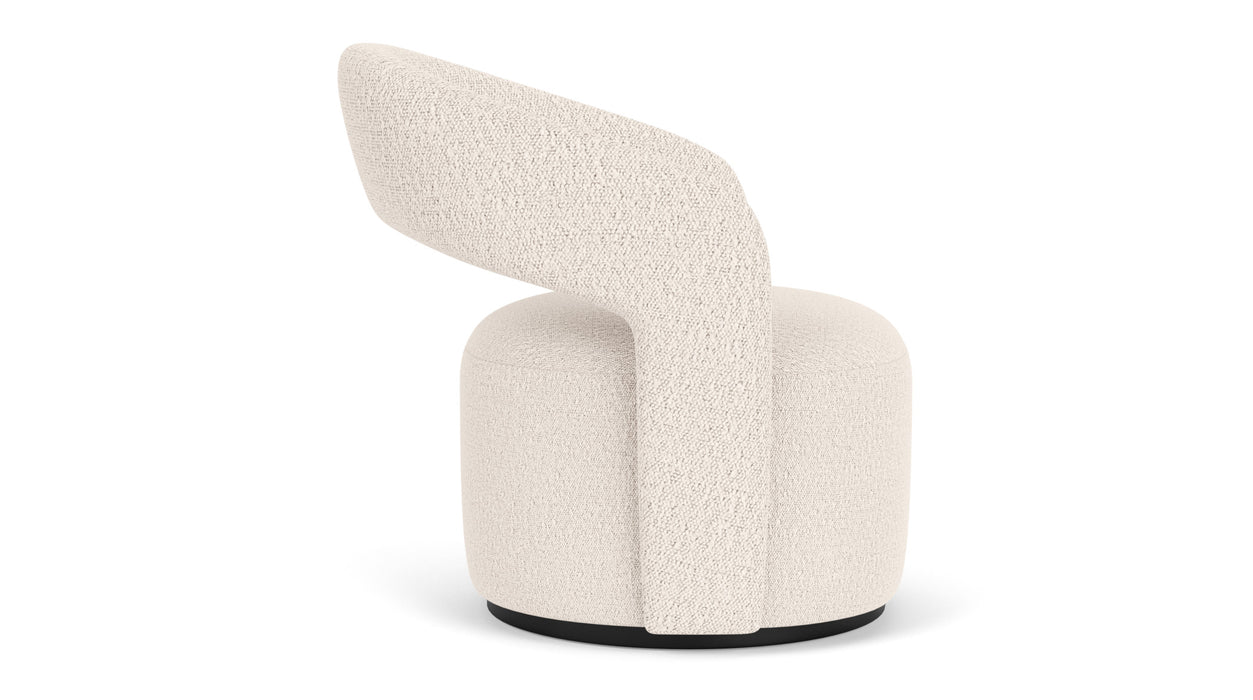 Judi Chair, Maya Cream, Swivel Base