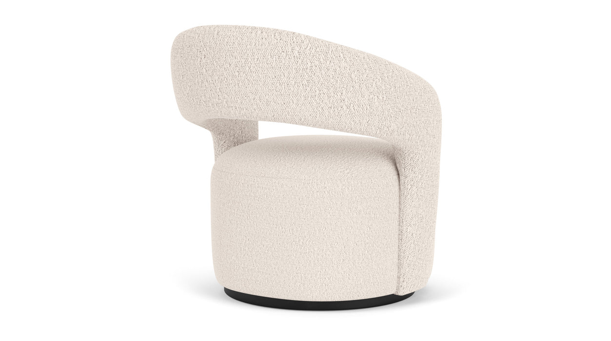 Judi Chair, Maya Cream, Swivel Base
