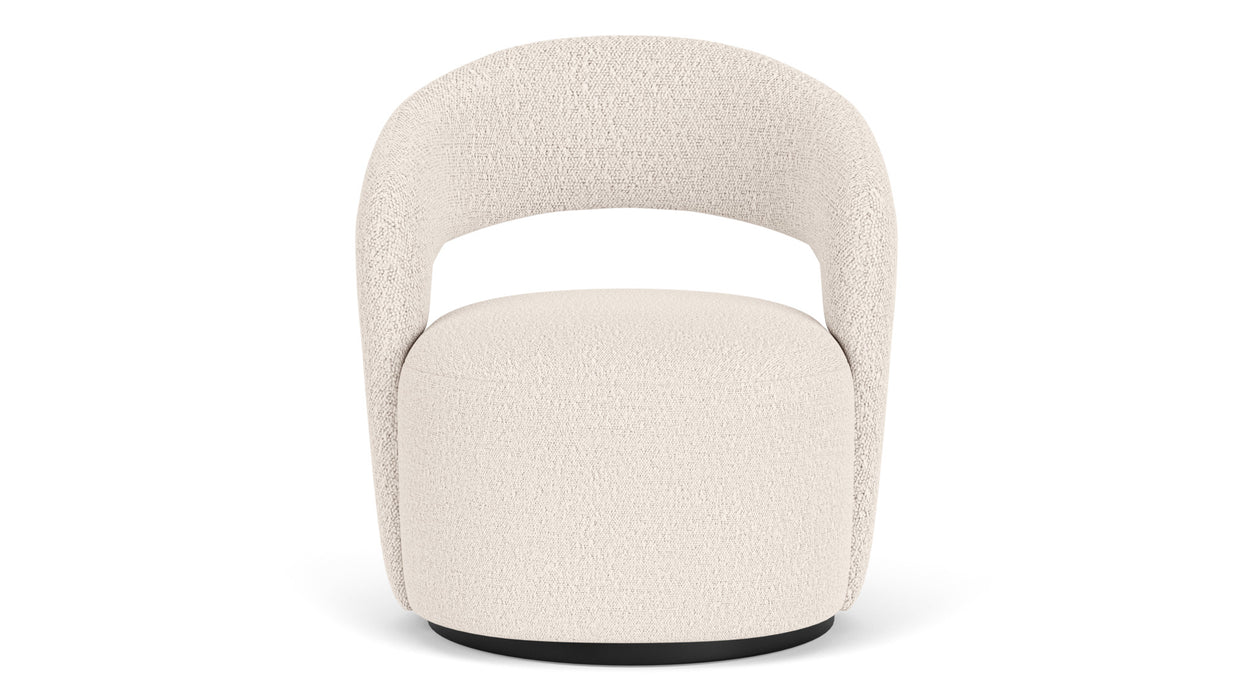 Judi Chair, Maya Cream, Swivel Base