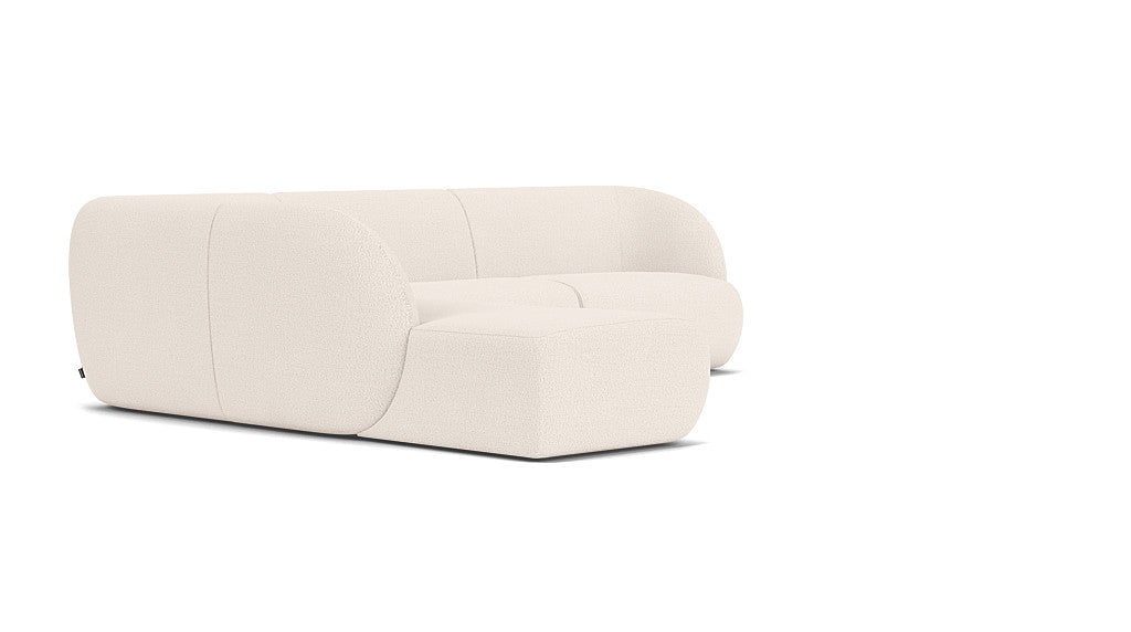 Paula Modular, 3 Seater Open Chaise Left, Maya Cream