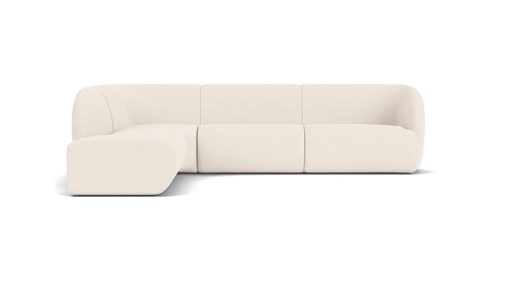 Paula Modular, 3 Seater Open Chaise Left, Maya Cream