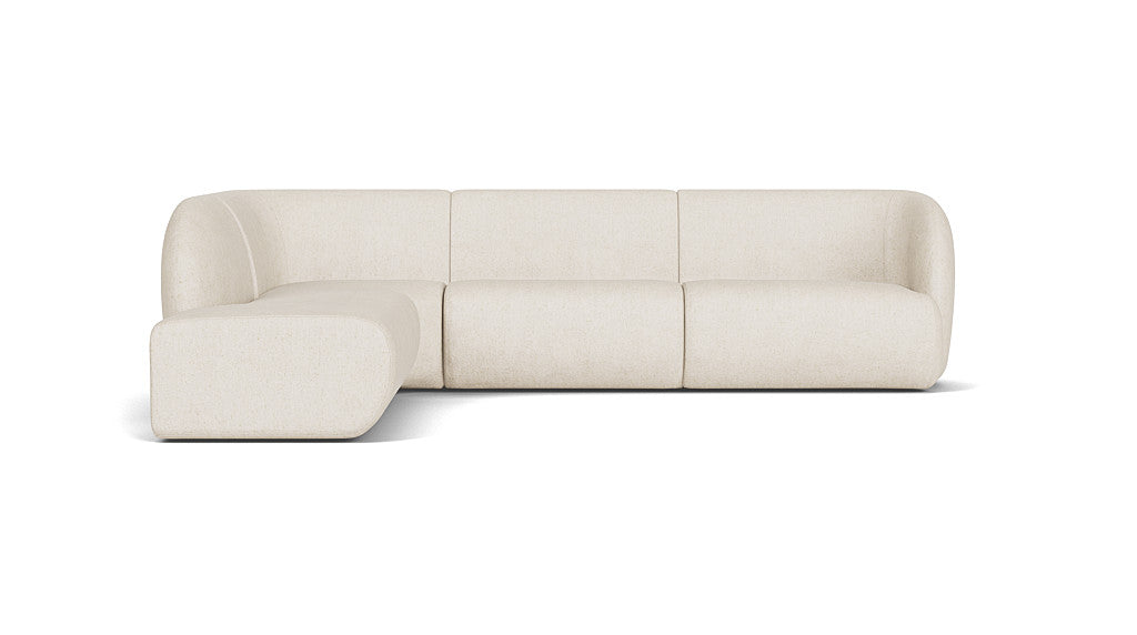 Paula Modular, 3 Seater Open Chaise Left, Moonlight Sand — SOFACOMPANY