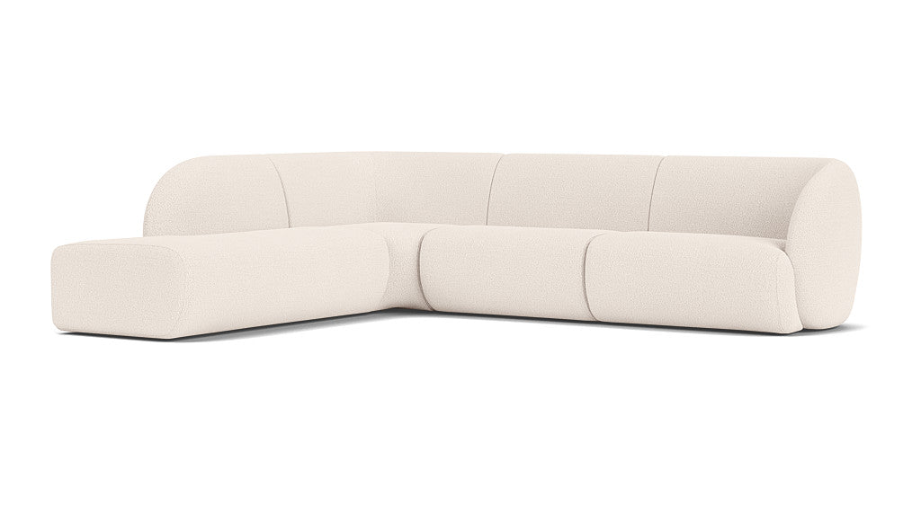 Paula Modular, 3 Seater Open Chaise Left, Maya Cream