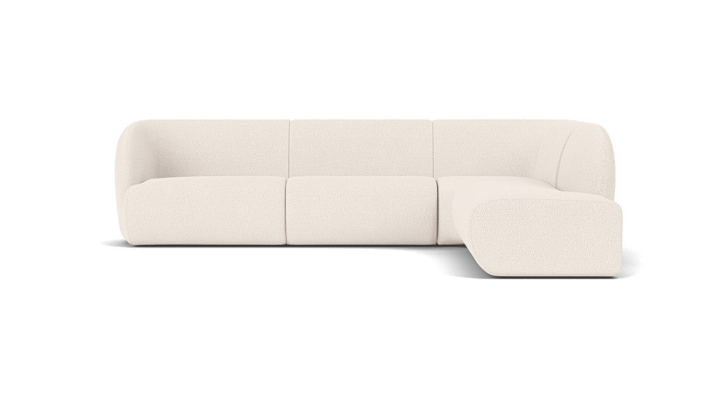 Paula Modular, 3 Seater Open Chaise Right, Maya Cream