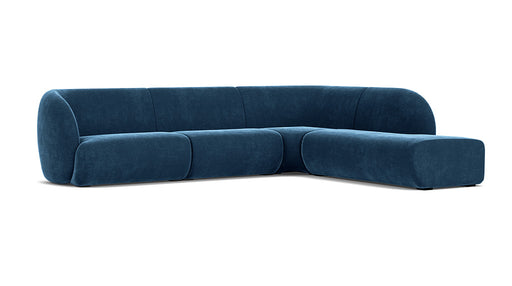 Paula Modular, 3 Seater Open Chaise Right, Planet Legion Blue