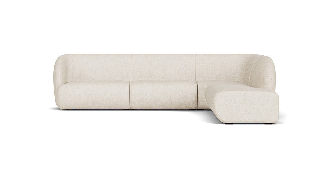 Paula Modular, 3 Seater Open Chaise Right, Moonlight Sand