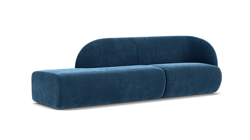 Paula Modular, 3.5 Seater Open End Left, Planet Legion Blue