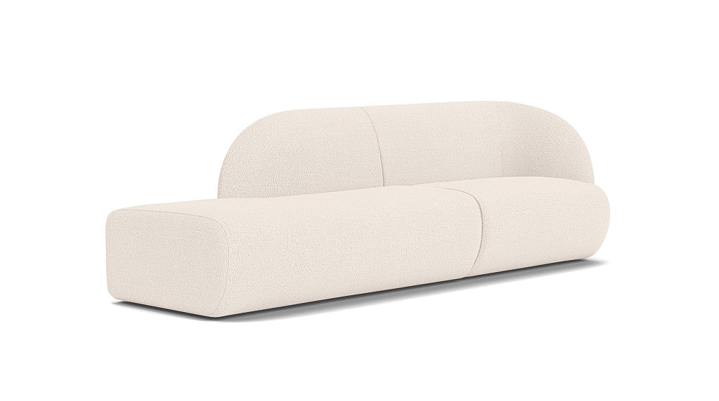 Paula Modular, 3.5 Seater Open End Left, Maya Cream