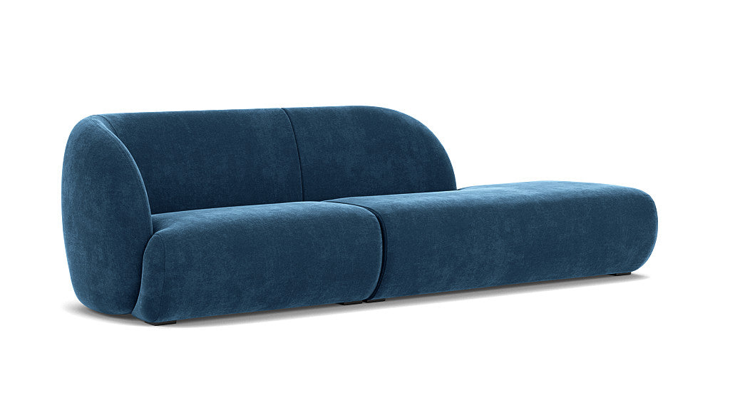 Paula Modular, 3.5 Seater Open End Right, Planet Legion Blue