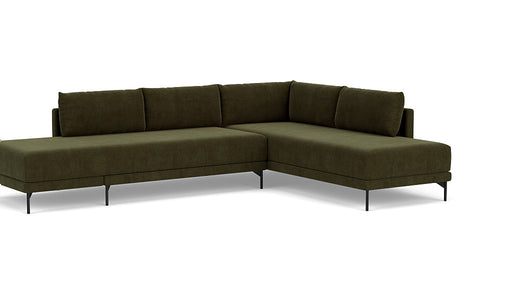 Vivica Sleeper Sofa Chaiselong Right, Moss Olive