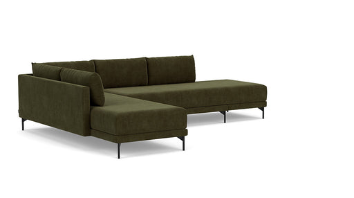 Vivica Sleeper Sofa Chaiselong Left, Moss Olive