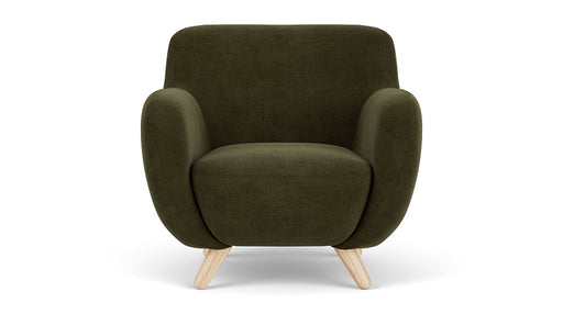 Otis Chair, Moss Olive, Oak Soap Legs