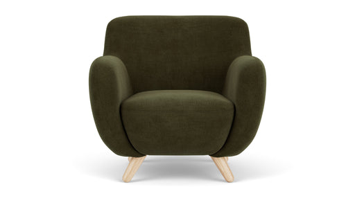 Otis Chair, Moss Olive, Oak Soap Legs