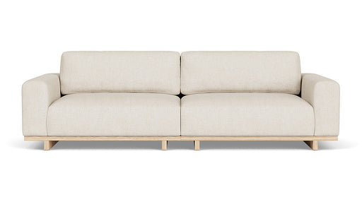 Aya 3.5 Seater Couch Moonlight Sand, Oak Soap