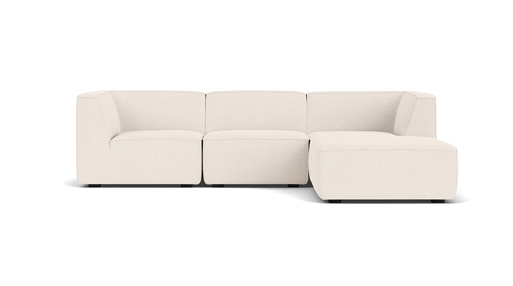 Dane 3 Seater Chaise Right, Maya Cream