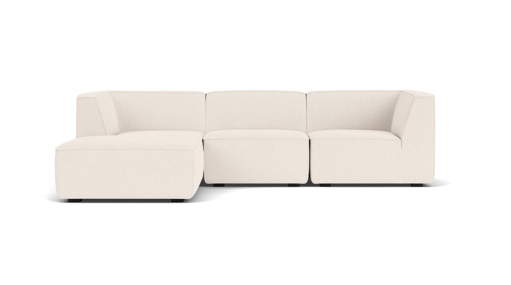 Dane 3 Seater Chaise Left, Maya Cream