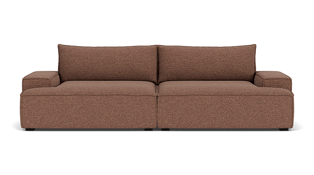 Daphne 3 Seater, Pebble Rust