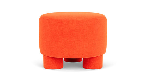 Faith Pouf, Moss Cherry