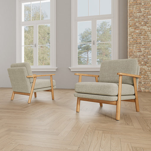Archie Chair Vega Sand Dune Oak Legs