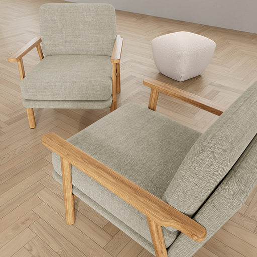 Archie Chair Vega Sand Dune Oak Legs