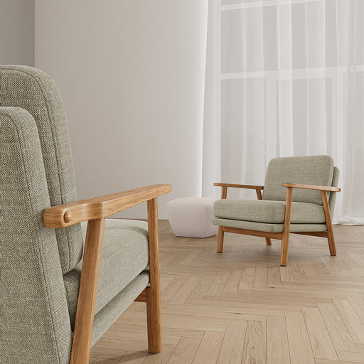 Archie Chair Vega Sand Dune Oak Legs