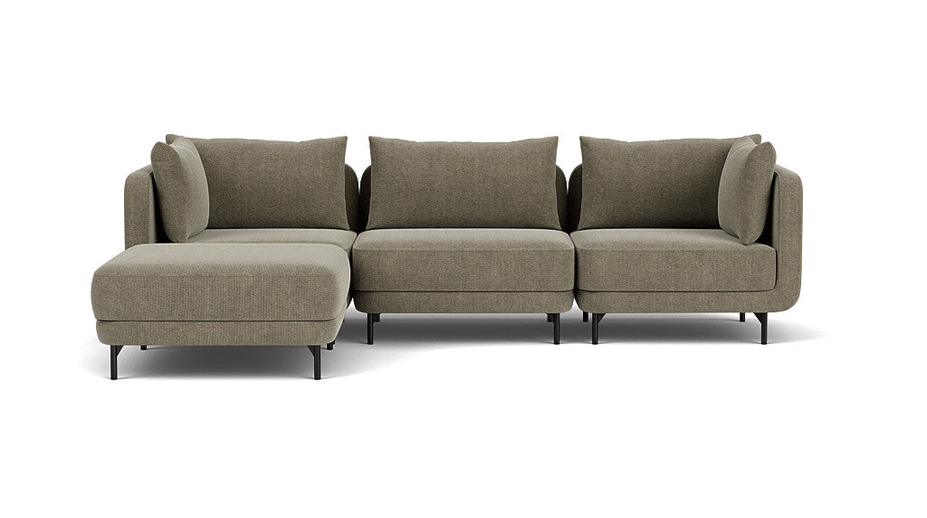 Maison Modular, 3 Seater Chaise, Free Sage