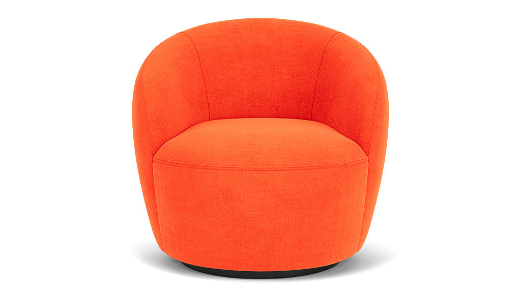 Rosie Swivel Chair, Moss Cherry