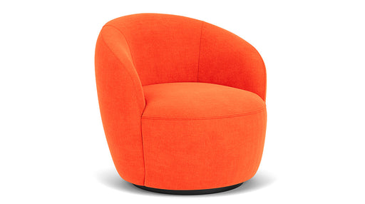Rosie Swivel Chair, Moss Cherry