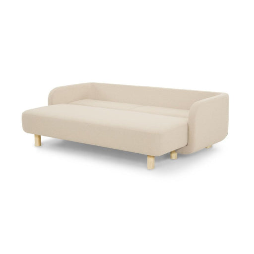 Clara Sleeper Couch, Pasha Dune, Oak Soap